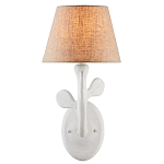 Бра с белым каркасом и тканевым абажуром Natural Stems варинант исполнения - 2 | Loft Concept в Самаре