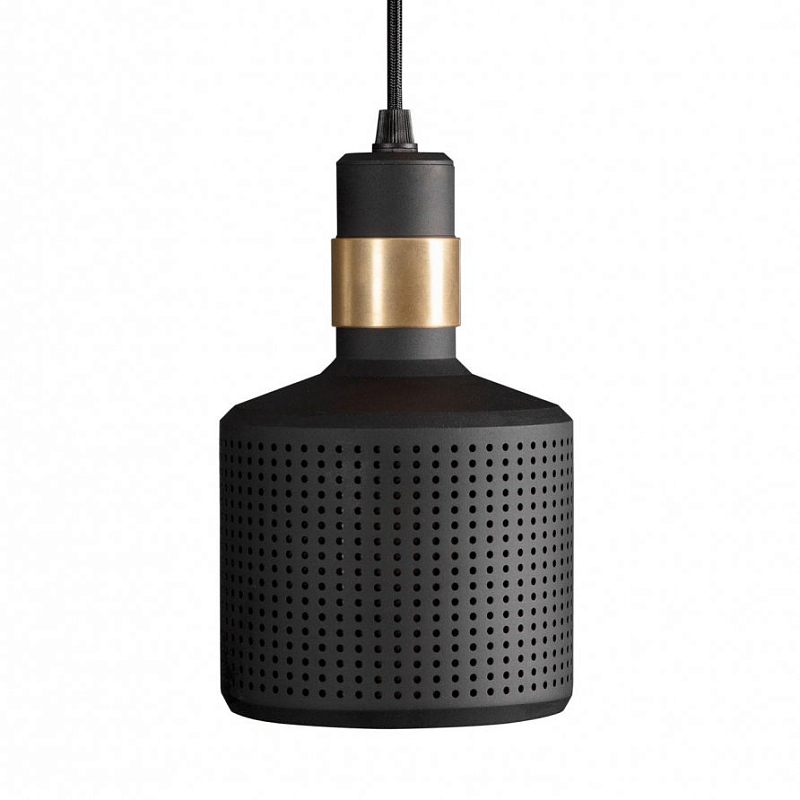 Подвесной светильник Riddle Pendant Lamp Black Черный Латунь Подвесной светильник Riddle Pendant Lamp Black Черный Латунь в Самаре | Loft Concept