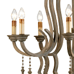 Люстра деревянная с подвесками Gray Curved Profile варинант исполнения - 1 | Loft Concept в Самаре