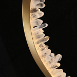 Подвесной светильник обрамленный элементами в виде кристаллов Smooth Shine варинант исполнения - 5 | Loft Concept в Самаре