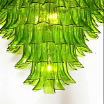 Люстра из семи ярусов зеленого стекла Independence варинант исполнения - 7 | Loft Concept в Самаре