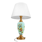 Настольная лампа голубая с изображением птиц Slip Away варинант исполнения - 3 | Loft Concept в Самаре