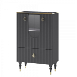 Витрина низкая двухдверная с ящиком Expanses of Beauty Graphite варинант исполнения - 1 | Loft Concept в Самаре