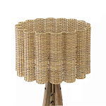 Торшер с плетеным абажуром на основании в виде треноги Lamp with Wicker Lampshade варинант исполнения - 2 | Loft Concept в Самаре