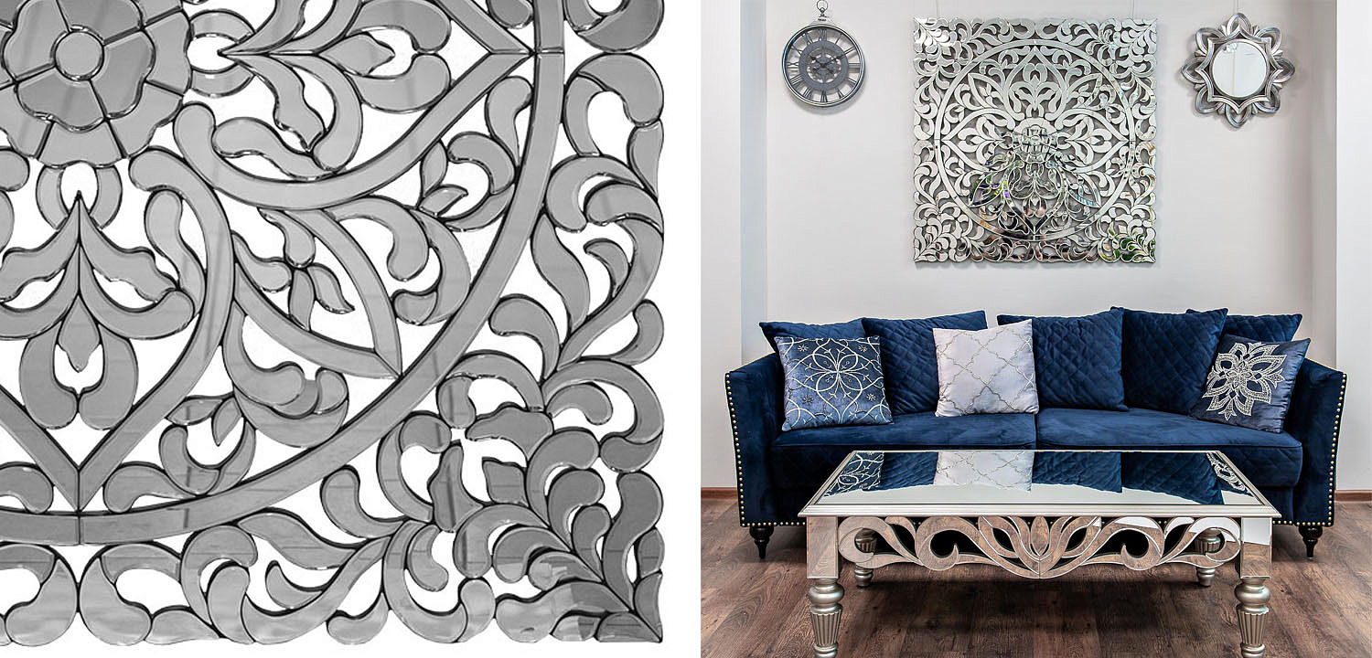 Зеркальное панно Openwork Mirror Square - Loft-Concept в Самаре