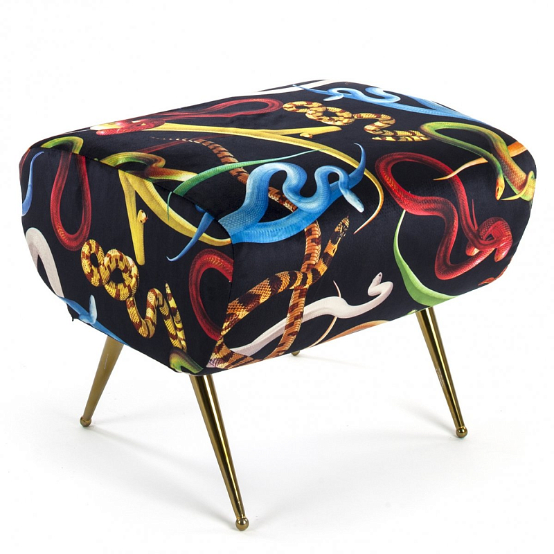 Оттоманка Seletti Pouf Snakes Мульти Латунь в Самаре | Loft Concept 