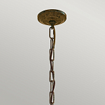 Люстра бронзового цвета с 6-ю лампами и подвесками из оптического стекла в классическом стиле Feiss варинант исполнения - 4 | Loft Concept в Самаре