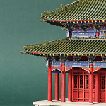 Макет Китайской пагоды миниатюра Дворцовый парк Синцинь в Пекине варинант исполнения - 1 | Loft Concept в Самаре