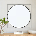 Зеркало в черной металлической раме Urban Style Mirror варинант исполнения - 3 | Loft Concept в Самаре