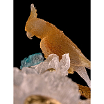 Люстра круглая на золотом каркасе с птичками и цветочным декором Miscellaneous herbs варинант исполнения - 3 | Loft Concept в Самаре