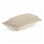 Чехол на подушку с макраме бежевого цвета Macrame варинант исполнения - 1 | Loft Concept в Самаре