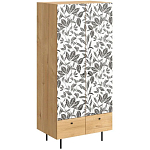 Шкаф с принтом Leaf bouquet варинант исполнения - 1 | Loft Concept в Самаре