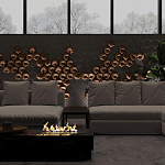 Гипсовая 3D панель с принтографией PM-41 варинант исполнения - 4 | Loft Concept в Самаре