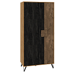 Шкаф двухдверный с 2-мя отделами с полками Stone Effect варинант исполнения - 1 | Loft Concept в Самаре