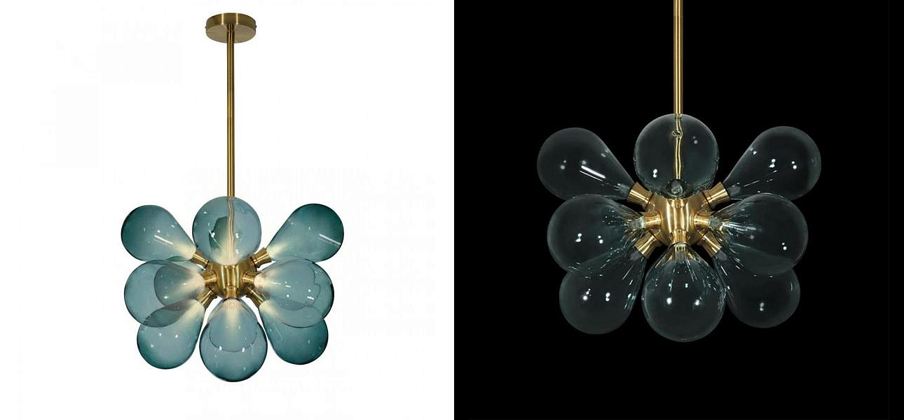 Люстра Simonet Chandelier Blue 50 см Люстра Simonet Chandelier Blue 50 см - Loft-Concept в Самаре