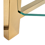 Стеллаж золото с прозрачными стеклянными полками Safekeeping варинант исполнения - 3 | Loft Concept в Самаре