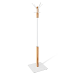 Вешалка с квадратным основанием и 4-мя белыми металлическими крючками Industrial Metal Rust варинант исполнения - 1 | Loft Concept в Самаре