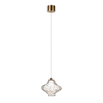 Подвесной светильник с плафоном из фактурного прозрачного стекла Light Ensemble варинант исполнения - 3 | Loft Concept в Самаре