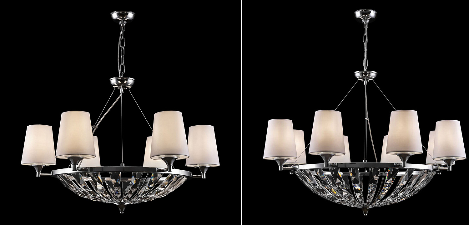 Люстра Odarnat Chandelier chrome Люстра Odarnat Chandelier chrome - Loft-Concept в Самаре