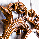 Зеркало настенное с рамой цвета античная бронза Classic Ornament Mirror варинант исполнения - 4 | Loft Concept в Самаре