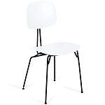Стул на металлических ножках Travis Chair White варинант исполнения - 1 | Loft Concept в Самаре