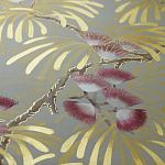 Обои ручная роспись Silk Tree Colourway SC-80 on Pale Grey dyed silk варинант исполнения - 2 | Loft Concept в Самаре