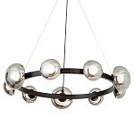 Светодиодная кольцевая люстра IONA Сhandelier black варинант исполнения - 1 | Loft Concept в Самаре