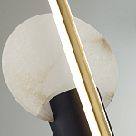 Бра с круглым плафоном из алебастра и бронзовой декоративной стрекозой 65 Alaris  варинант исполнения - 6 | Loft Concept в Самаре