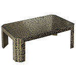 Дизайнерский кофейный стол с рисунком леопард Neytiri Beige Leopard варинант исполнения - 1 | Loft Concept в Самаре