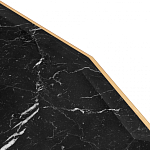 Консоль с чёрной столешницей и золотым фигурным основанием Cosmo варинант исполнения - 4 | Loft Concept в Самаре