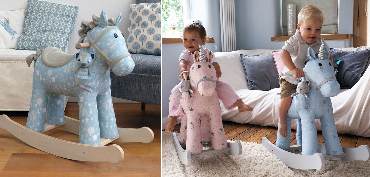 Лошадка-качалка голубая Oscar Pony - Loft-Concept в Самаре