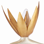 Торшер с 3-мя плафонами в виде цветов Golden Bird of Paradise варинант исполнения - 1 | Loft Concept в Самаре