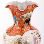 Ваза красного цвета с рисунком Chinoiserie Ceramics варинант исполнения - 1 | Loft Concept в Самаре