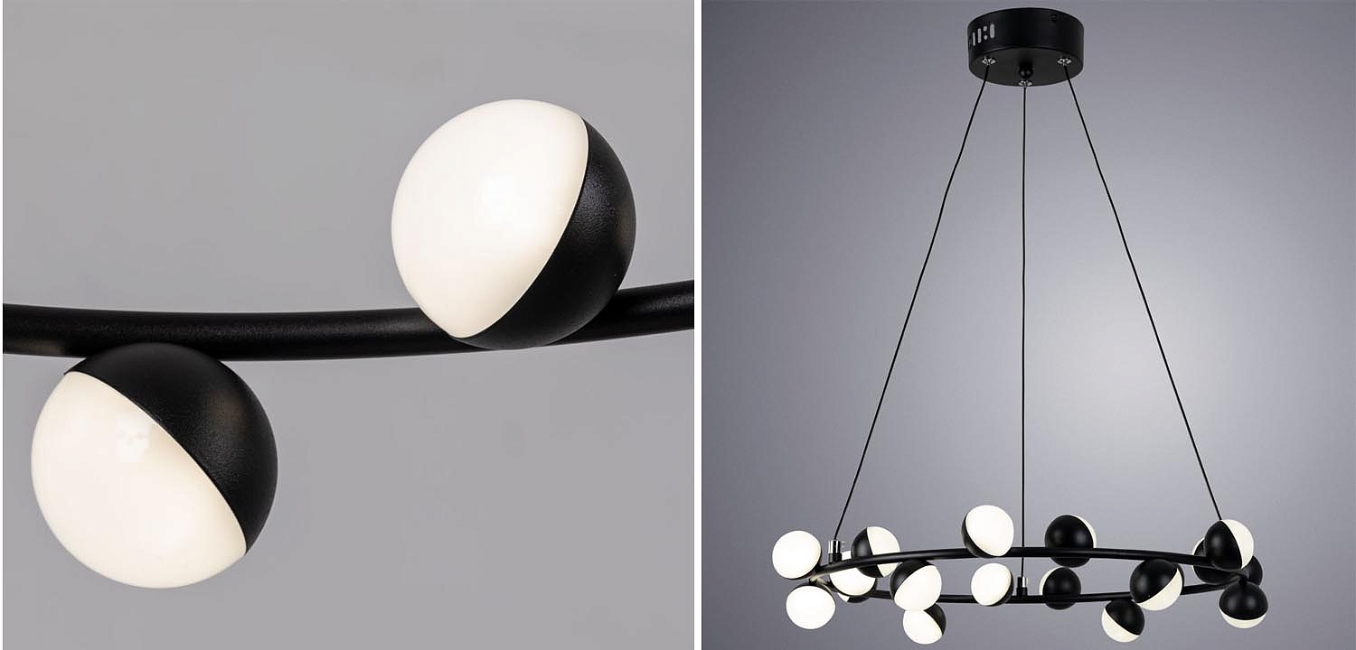 Люстра Vilelme Chandelier black 50 Люстра Vilelme Chandelier black 50 - Loft-Concept в Самаре