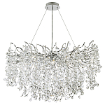 Люстра с хрустальными подвесками на металлических ветках Fairytree Light Silver Chandelier 18 варинант исполнения - 2 | Loft Concept в Самаре