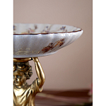 Чаша с цветочным орнаментом на ножке в виде бронзового ангела Eden Garden варинант исполнения - 8 | Loft Concept в Самаре