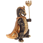 Подсвечник в виде дракона Dragon candlestick Gold варинант исполнения - 1 | Loft Concept в Самаре
