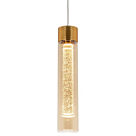 Подвесной светильник золото Sparkling Bubbles Tube Gold Amber Hanging Lamp варинант исполнения - 1 | Loft Concept в Самаре