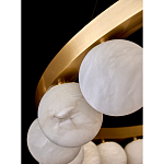 Люстра круглая с сферическими плафонами из натурального камня Phased Spheres варинант исполнения - 3 | Loft Concept в Самаре