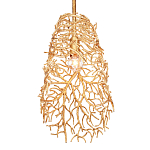 Подвесной светильник золотой в виде кораллов Coral Decor варинант исполнения - 2 | Loft Concept в Самаре