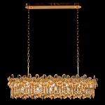 Люстра с декоративными элементами в виде крупных хрустальных цветов Palace Gardens варинант исполнения - 1 | Loft Concept в Самаре