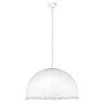 Подвесной светильник в форме купола белого цвета с ажурной бахромой Tactile Line варинант исполнения - 7 | Loft Concept в Самаре