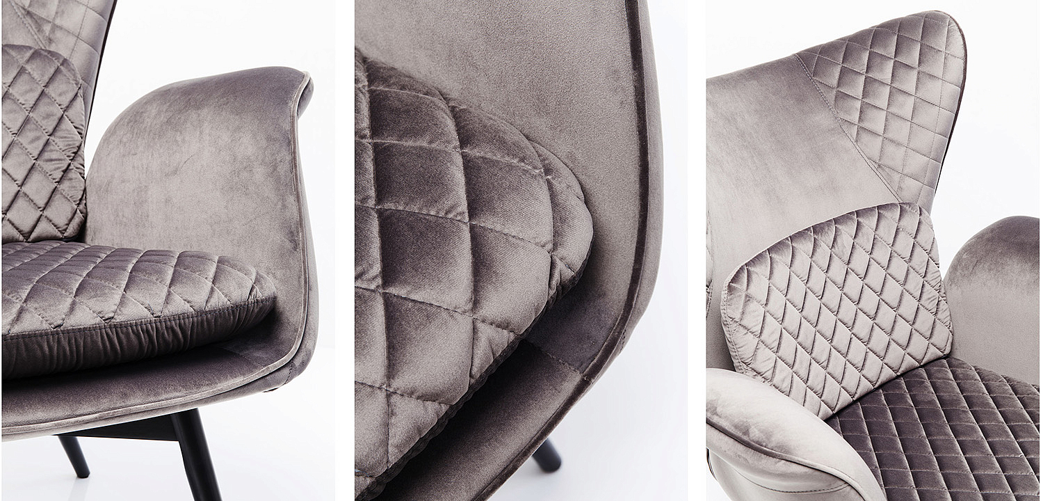 Кресло Gray Velvet Throne Кресло Gray Velvet Throne - Loft-Concept в Самаре