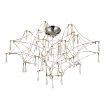 Потолочный светильник с тонким металлическим каркасом цвета хром Quasar варинант исполнения - 1 | Loft Concept в Самаре