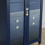 Дизайнерский шкаф витрина Elsa Dreams Blue с 4-мя ящиками варинант исполнения - 3 | Loft Concept в Самаре