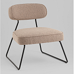 Кресло лаунж Kate букле капучино варинант исполнения - 1 | Loft Concept в Самаре