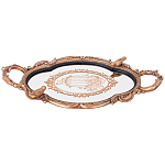 Поднос декоративный с фигурками птиц Mirror Surface Bronze варинант исполнения - 1 | Loft Concept в Самаре