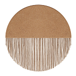 Бра круглое натуральная пробка с бахромой Natural Cork варинант исполнения - 1 | Loft Concept в Самаре