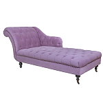 Кушетка фиолетовая с мягкой обивкой из велюра Michael Couch варинант исполнения - 1 | Loft Concept в Самаре