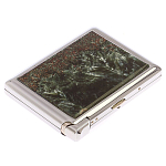 Портсигар с газовой зажигалкой из натурального камня Серафинит Stone Cigarettes Cases варинант исполнения - 4 | Loft Concept в Самаре